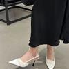 Pointed Shoes Baotou Sandals Women'S Spring Skirt Women'S Shoes Stiletto High Heels French Light Mouth Single Shoes