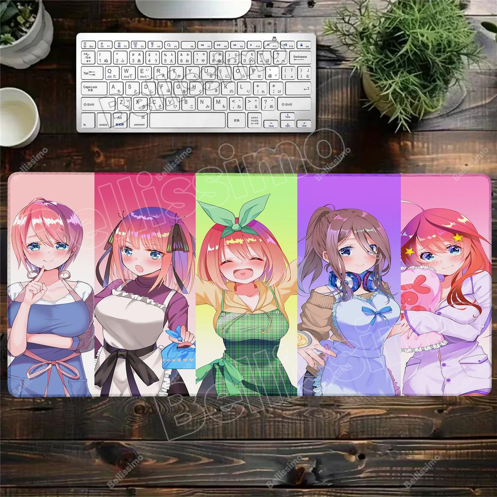 The Quintessential Quintuplets Anime Custom Skin Gaming Mouse Pad Gamer Desk Mat Keyboard Pad Decoration Mause Pad for PC Carpet