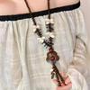 Bohemian Flower Necklace Female Retro Ethnic Style Design Long Sweater Chain Accessories