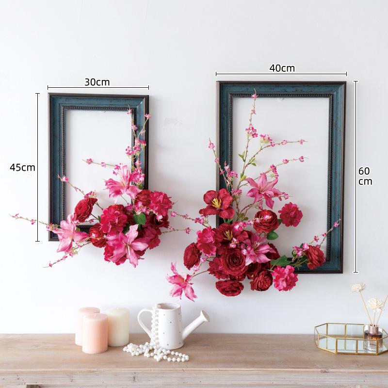 Floral Art Photo Frame Set for Wall and Window Decoration