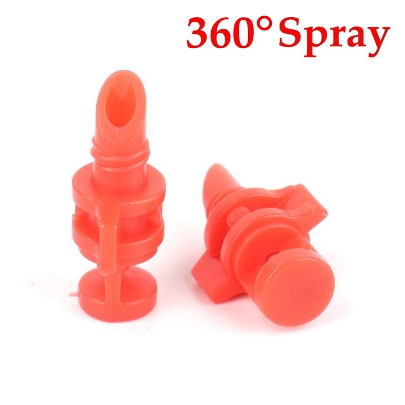 50Pcs Degrees Refraction Spray Nozzle Garden Greenhouse Irrigation System Misting Sprinkler Head