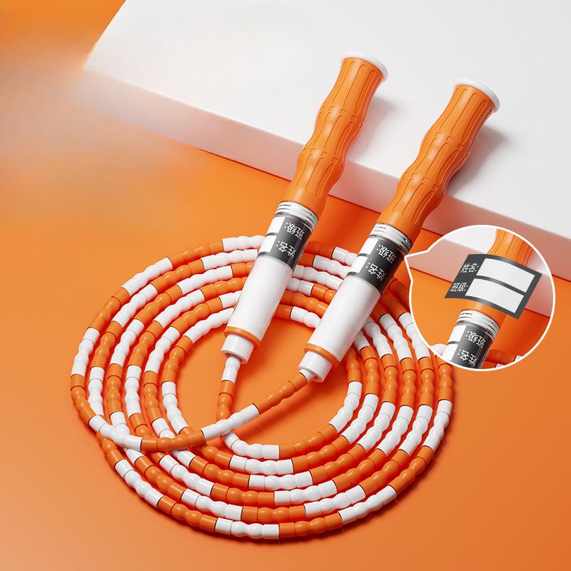 Adjustable Bamboo Jump Rope for Kids Primary Secondary School Students Durable Lightweight Signature