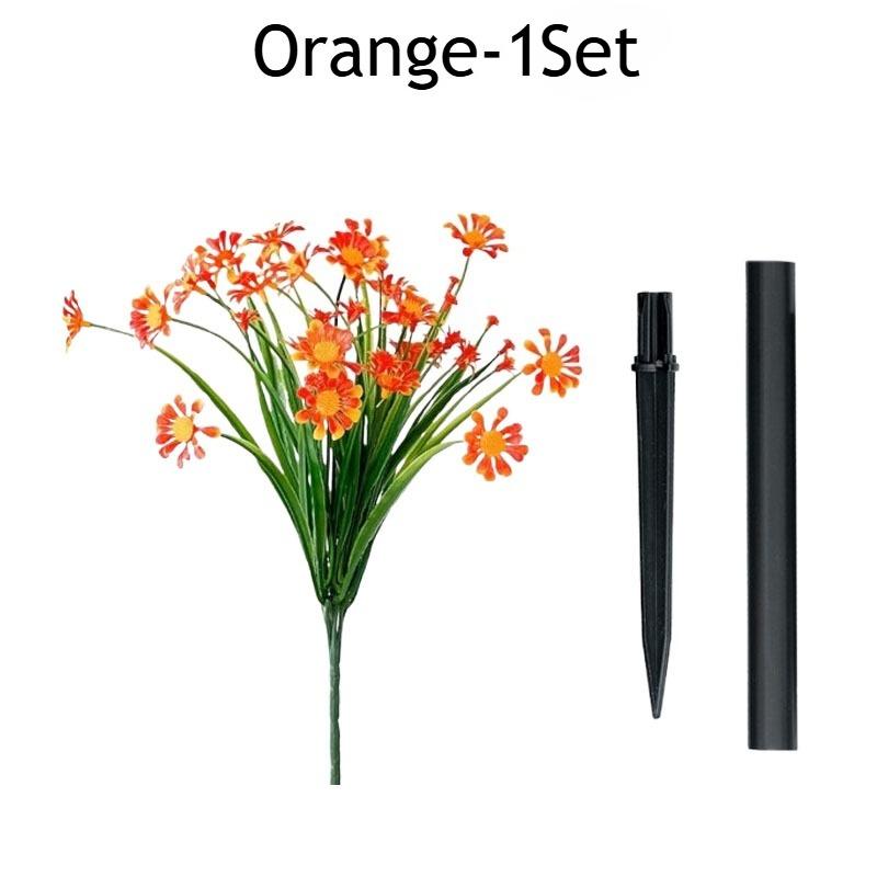 1-10Sets Resistant Artificial Daisies Flowers Fake Foliage Shrubs for Window Box Hanging Farmhouse Indoor Outdoor Decor