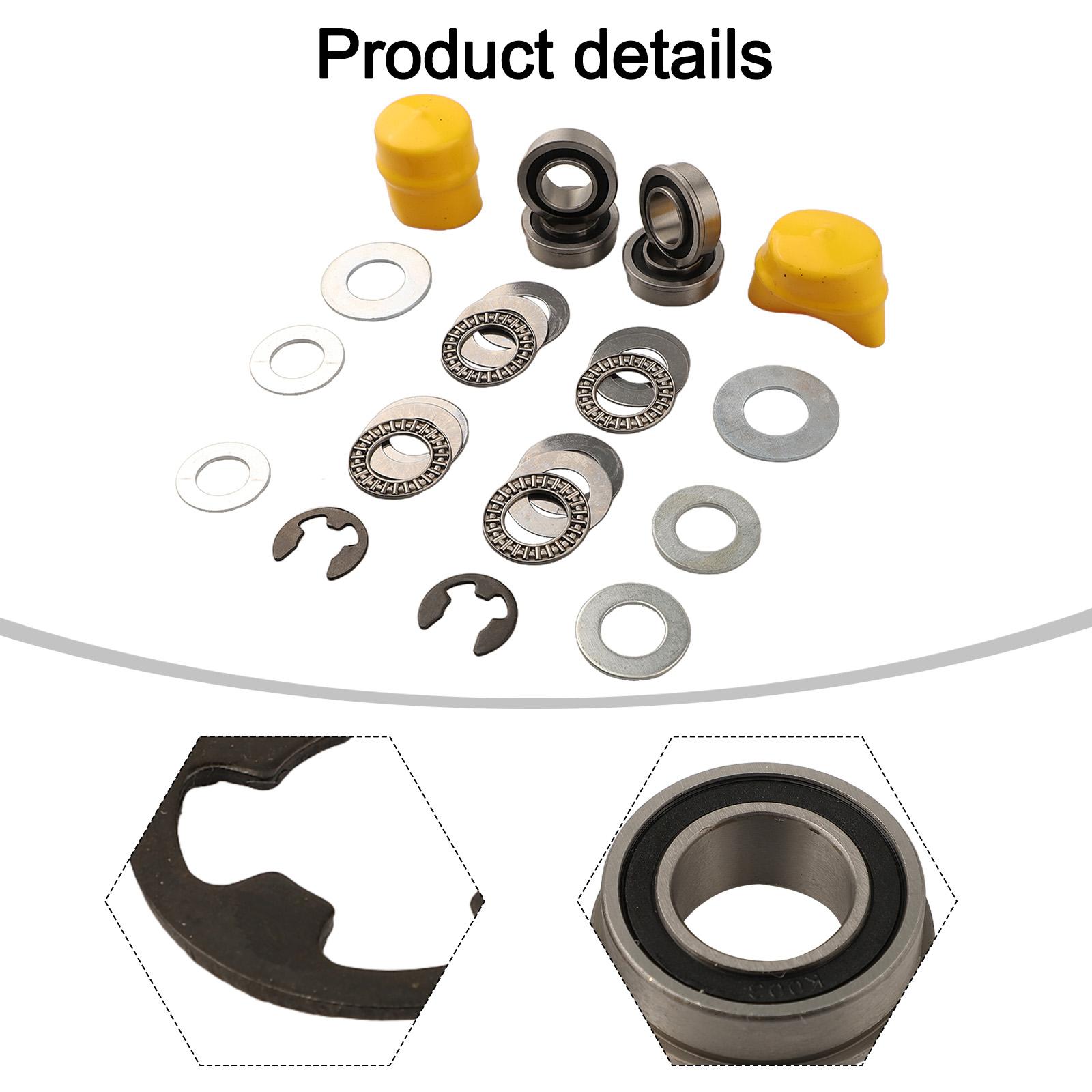 Lawn Mower Parts Front Wheel Bearing Kit Complete Replacement Kit Improved Performance Long-lasting Materials For 532009040