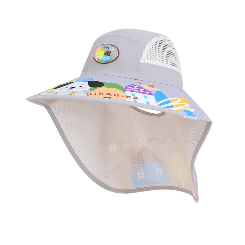 Childrens Cartoon Sun Hat With Wide Brim For Summer Outdoors Girls Boys