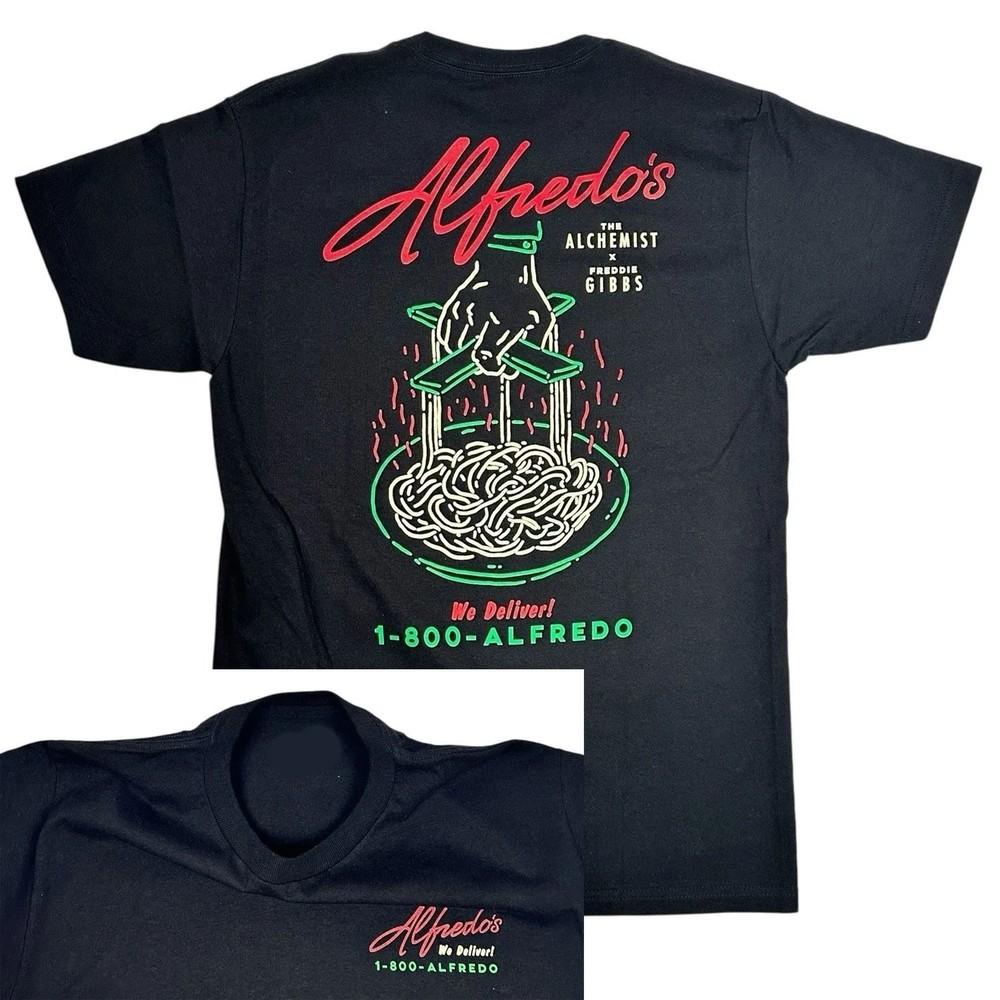 

Freddie Gibbs x The Alchemist Alfredo Alfredos Restaurant T-Shirt Reprint H35 Unisex T-Shirt S
