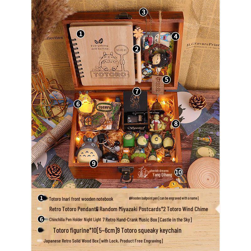 Hayao Miyazaki Figurine Gift Set for Female Friends - Perfect for Birthdays, Middle School, High School, or Graduation.