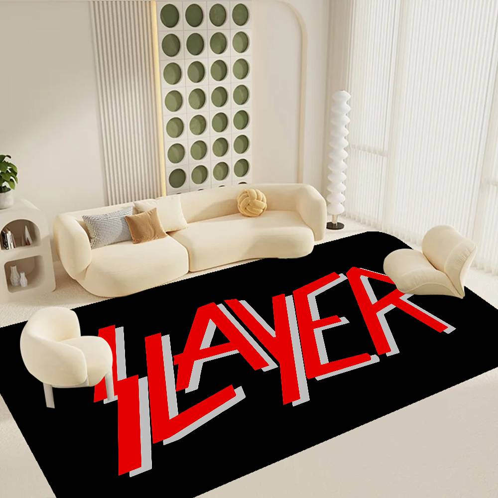 

S-Slayer Heavy Metal Band Room Mats Retro Multiple Choice Living Room Kitchen Rug Non-Slip Welcome Rug 40x60cm