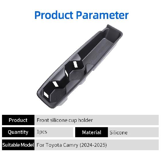 For Toyota Camry 2024 2025 2026 LE/SE Camry XV80 Car Silicon Central Control Panel Cup Stand Cup Holder Interior Accessories