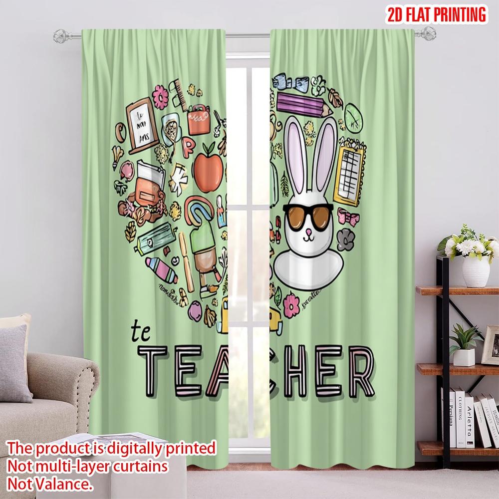 

2pcs,2D plane printing Creative Curtains On Transfers for Back Versatile Polyester Fabric (without rod) Decorations Inside Ldeal 52.50 × 116.00 cm 2 pcs
