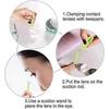 Contact Lens Applicator and Remover Kit with Tweezers, Suction Cup, Case - Silicone Tools for Easy Insertion & Removal