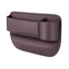 Car Seat Gap Filler Organizer, Auto Front Seat PU Leather Car Storage Box with Cup Holder, Car