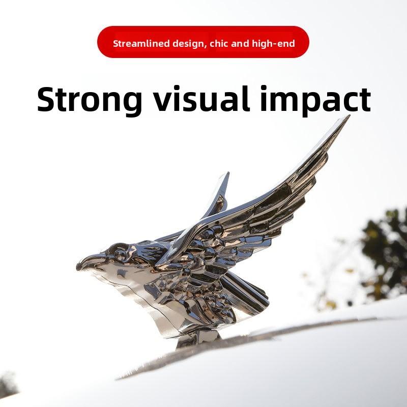 

Car Eagle Emblem Ornament Decoration Engine Hood 3D Eagle Emblem Modification Badge Logos Exterior Decor Accessories
