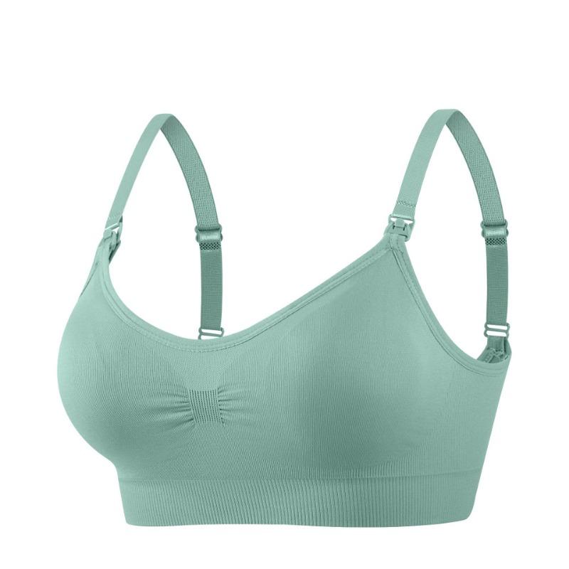 Wireless Front Buckle Plus Size Maternity Nursing Bra For Women Postpartum Breastfeeding