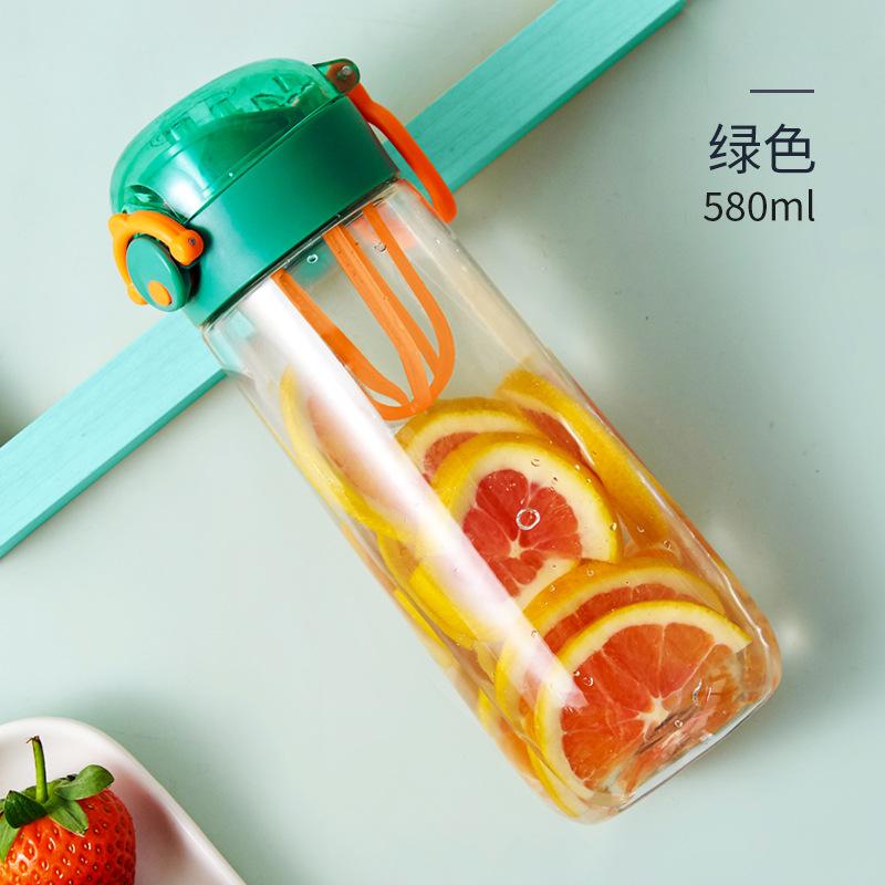 Water bottle shaker cup fitness cup fruit cup stirring with graduated sports water cup for men and women convenient couple adult cup