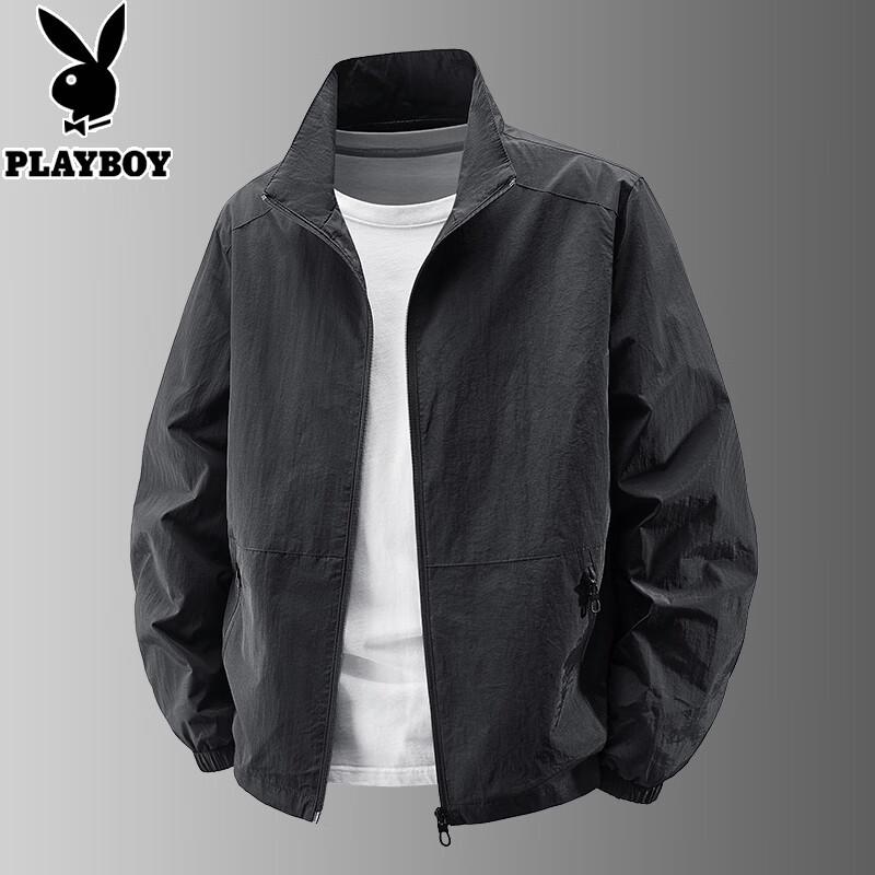 Playboy Men s Stand-Collar Casual Jacket 2XL