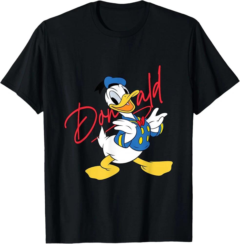 Mickey And Friends Donald Duck Black TShirt S