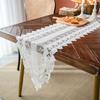 Embroidery Floral Lace Table Runner Wedding Banquet Party Home Table Decor