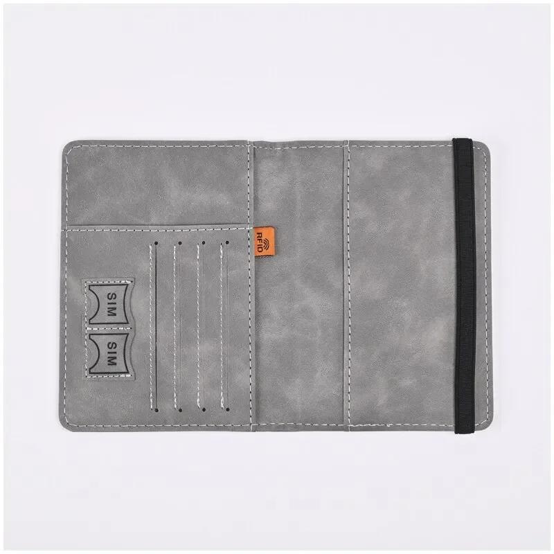 Multi-functional PU Leather Passport Purse - Hand-Carry Travel for Passport & Business Cards, Ideal Accessory for Business Trips