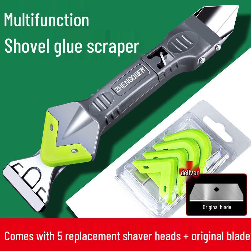 Multi-function 5-in-1 Caulk Scraper and Remover Tool