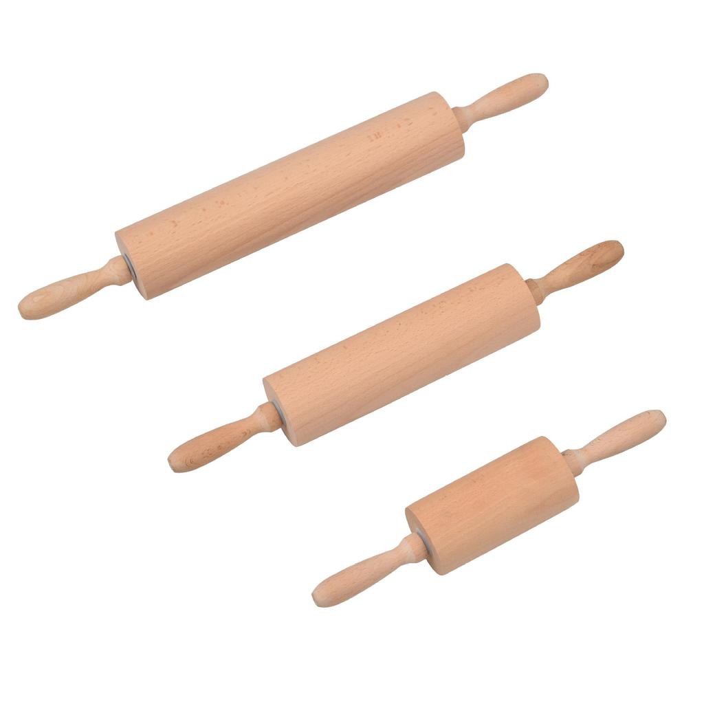 Unpainted Unwaxed Beech Wood Rolling Pin for Dough and Dumplings