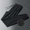 Men's Ice Silk Quick-Dry Joggers: Casual, Breathable, Elastic Sports Pants for Running