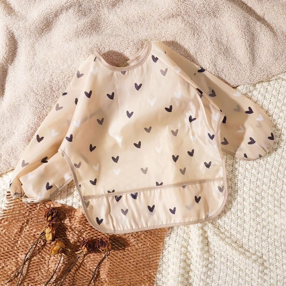 Colorful Cartoon Printing Feeding Apron Easy To Clean Full Body Cover Bibs Baby Feeding