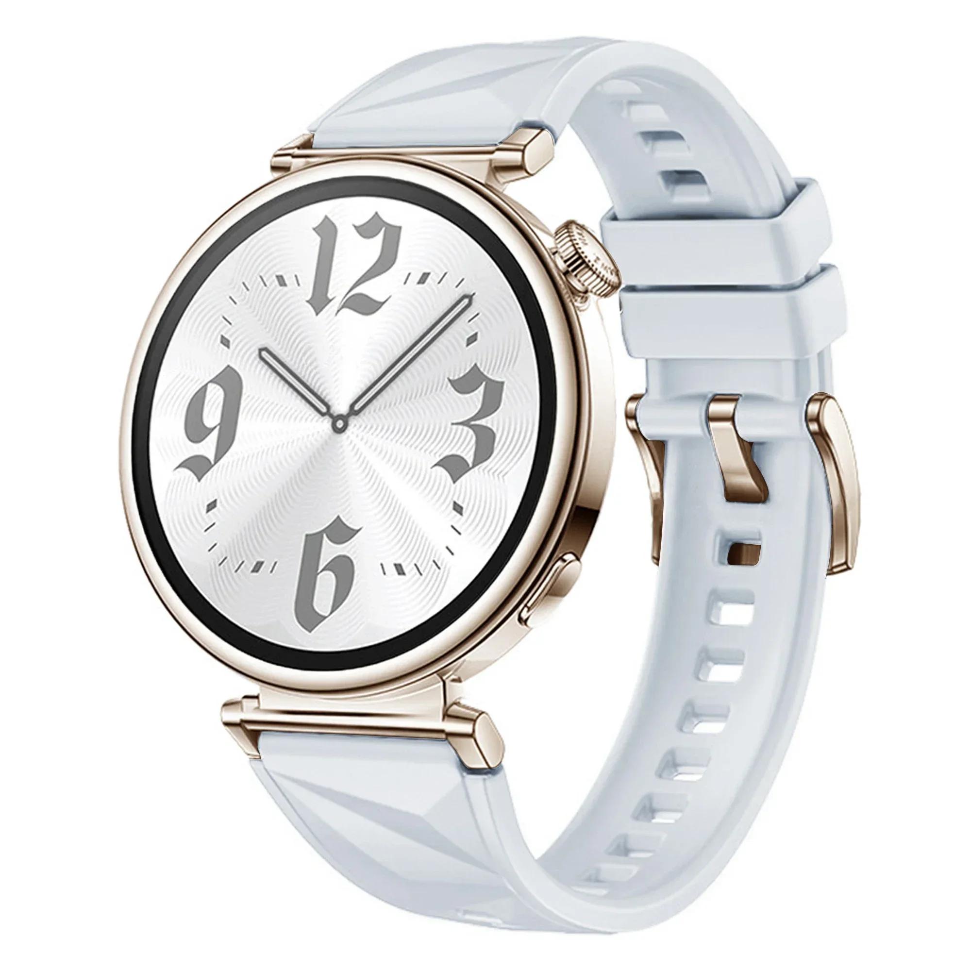 

Новий силіконовий ремінець для Huawei Watch GT5/GT4 41MM офіційного кольору з візерунком Кришталевий лід для Huawei Watch GT5 Pro 42MM For GT5 Pro 42MM