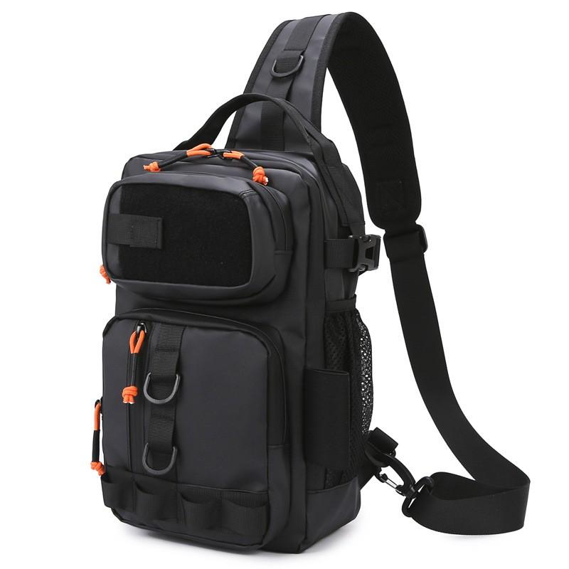 Waterproof Fishing Tackle Bag Spinning Rods Lure Gear Storage Outdoor Single Shoulder Crossbody
