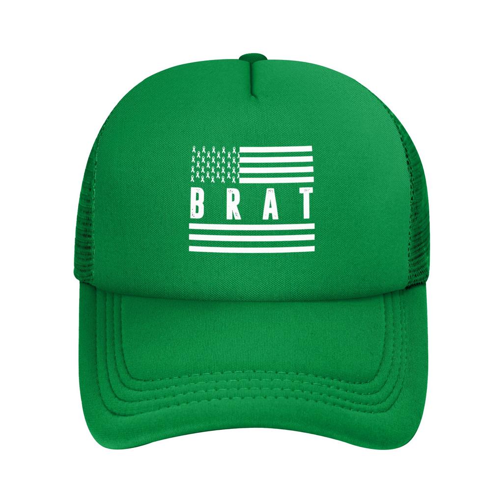 Hyperpop Brat Trucker Hats Unisex Women Casual Charli XCX Album Mesh Baseball Cap Summer Adjustable Sun Hats