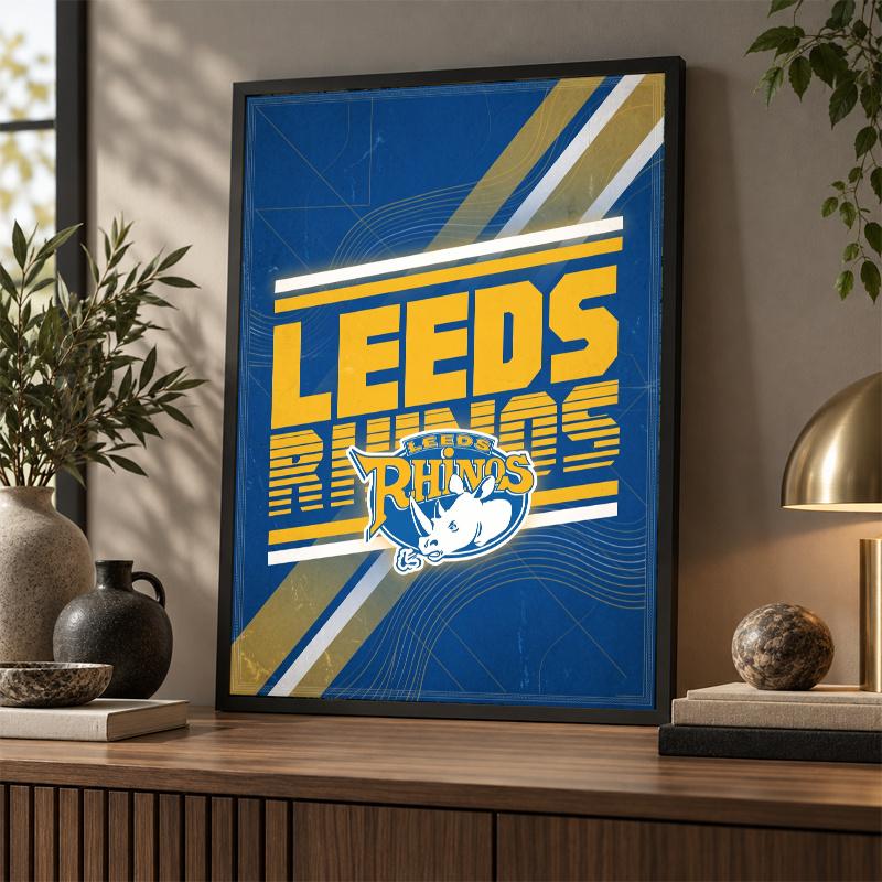 Leeds Rhinos Diamond Painting Kit 5D Full Drill DIY Diamond Mosaic Wall Art Home Decor