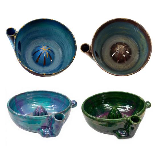 Fruit Cleaner Berry Bowl with Drainage Holes Fruit Rinse Bowl Rustic Style Fruit Wash Basket for Kitchen