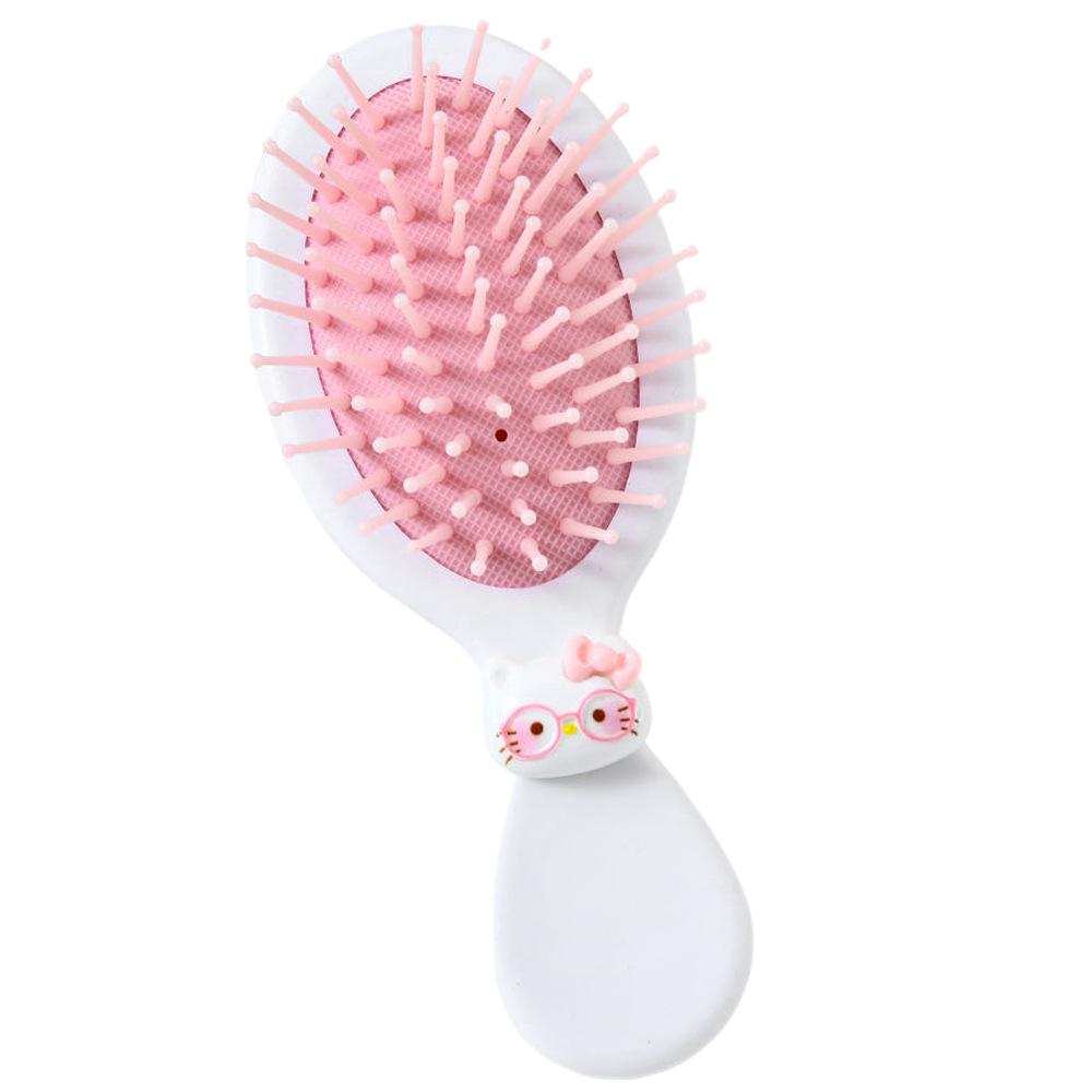 Cartoon Cat Paw Cushion Comb: Cute, Soft, Portable Travel Brush with Heart Massage Design