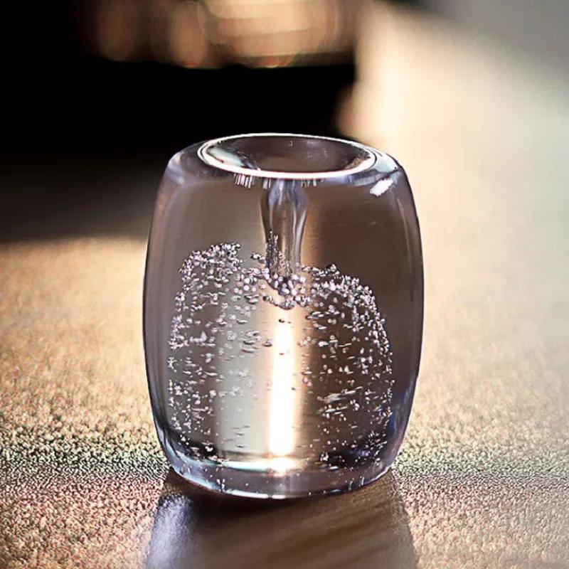 Creative Japanese-style Incense Burner Mini Artificial Crystal Glass Foam Incense Sticks Holder Teapot Lid Holder 4.5cm