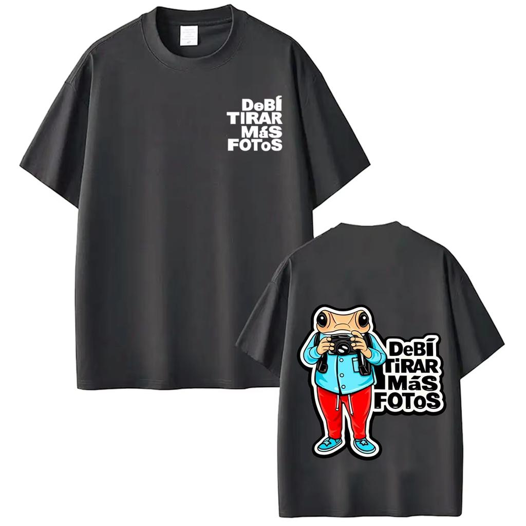 Rapper Bad Bunny DTMF Debi Tirar Mas Fotos Album Print Cotton Short Sleeve Hip Hop Streetwear Unisex Unisex And Unisex TShirt