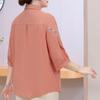 Plus Cotton 100 Womens Size Top – Loose Vneck Casual Blouse Sizes 4xl8xl For Middleaged Ladies
