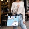 Cute Cloud Rainbow Tote Bag for Women Casual Portable Large Capacity Handbag for Shopping Travel