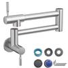 Folding Wall-Mounted Stainless Steel Single Cold Faucet