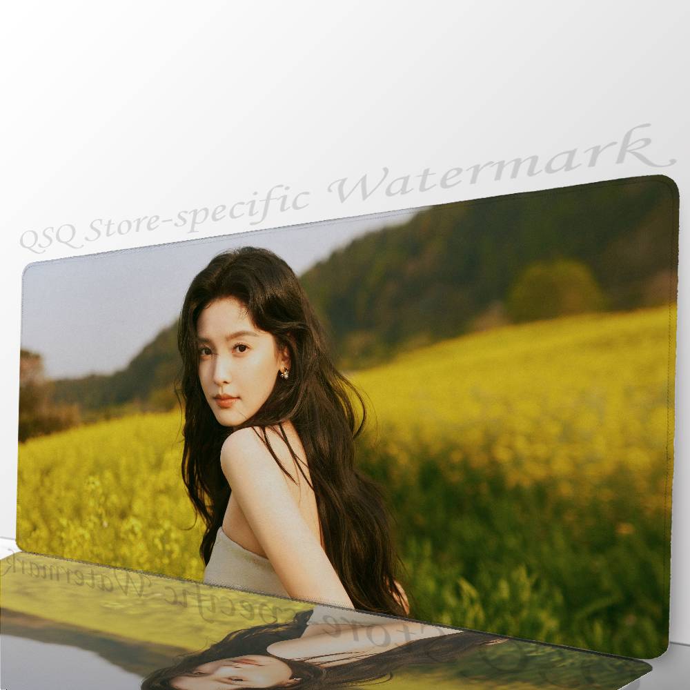Female Celebrity Zhang Ruonan Mousepad Non-slip Suitable For Office Computers Laptops E-sports Game Desk Mats XXL Keyboard