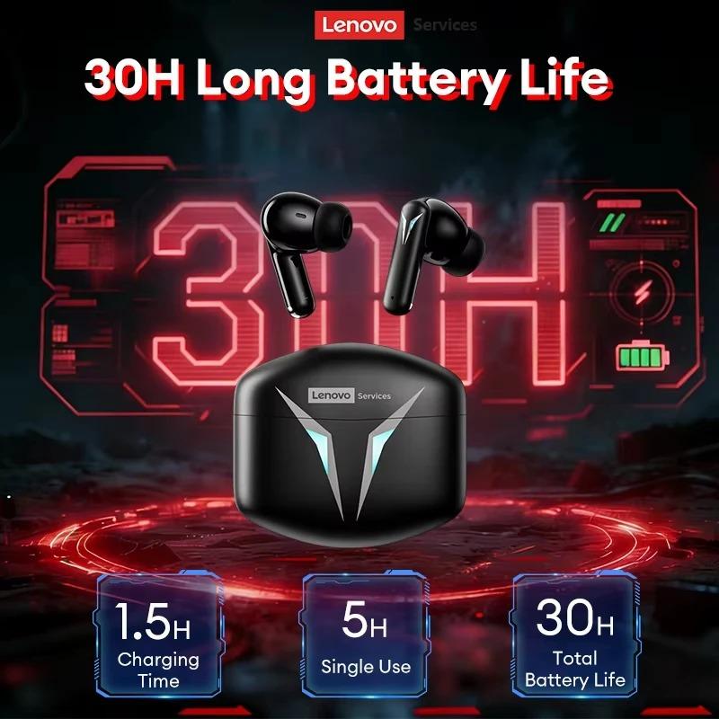 New Lenovo GT102 Gaming Bluetooth V6.0 Earphones Long Endurance Wireless Esport Headphones Noise Reduction Earbuds HD Call
