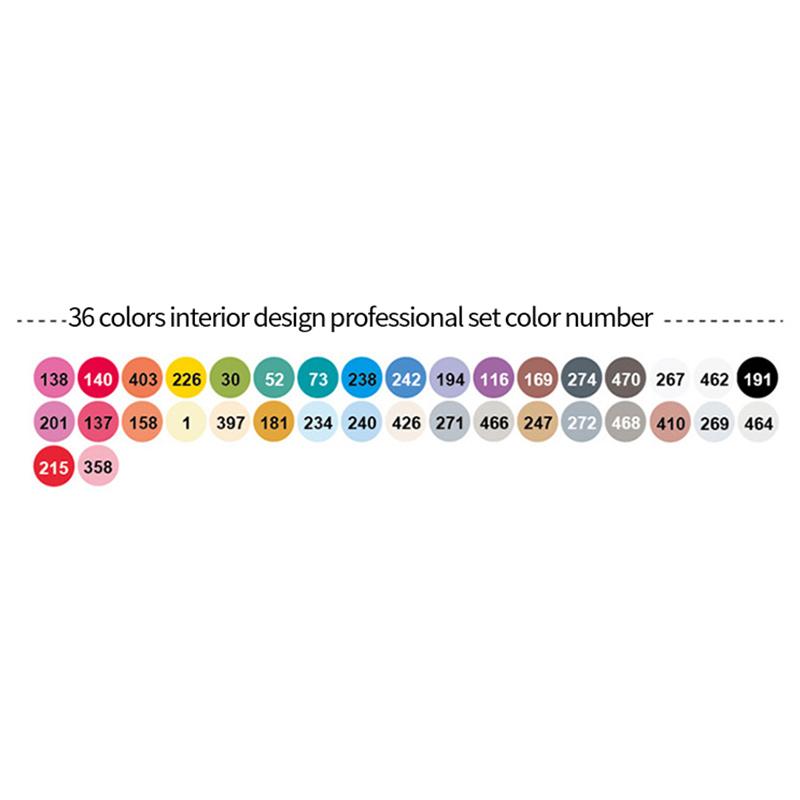 Finecolour EF103 Alcohol Based Art Markers With Bag 12/24/36/48/60/72/240 Colors Oily Soft Double-Headed Marker Pen Professional