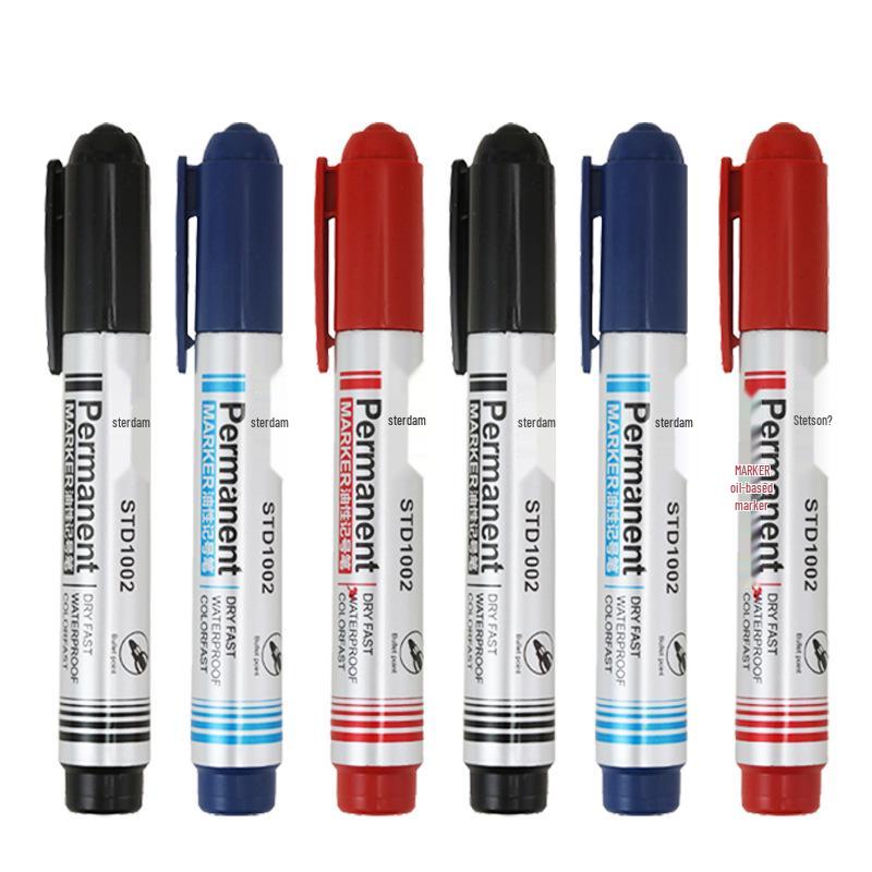 Black Broad Tip Waterproof Oil-Based Marker for Logistics