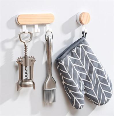 Hat Scarf Storage Organizer Wood Key Holder Strong Key Ring Rack Phone Hooks Clerk Housekeeper Wall Mounted Hangers