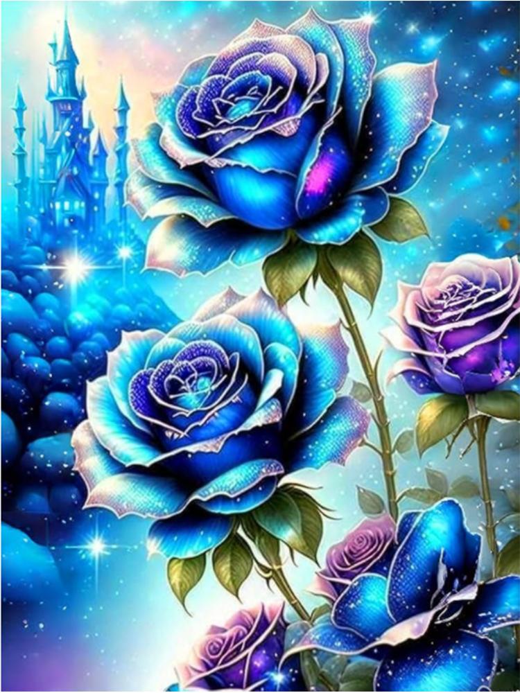 New Colorful Flower 5DDIY Diamond Painting Mosaic Flower Cross Art Picture Diamond Embroidery  Creative Hobbies Home Decoration