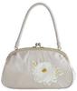 Ando Tachibana Chrysanthemum Embroidered Bag SBA-1 Women's Off-Gray