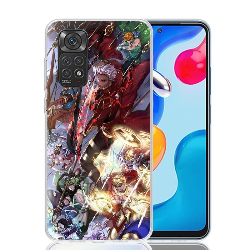 Fate Zero Stay Night Archer Phone Case For Xiaomi Redmi Note 15 14 13 12S 12 Pro Plus 11S 11E 11 11T 10S 10 Art Soft Pattern Cov