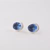Tanzanite Gemstone 925 Sterling Silver Jewelry Handmade Stud Women Earrings 0.5" EE-178-13