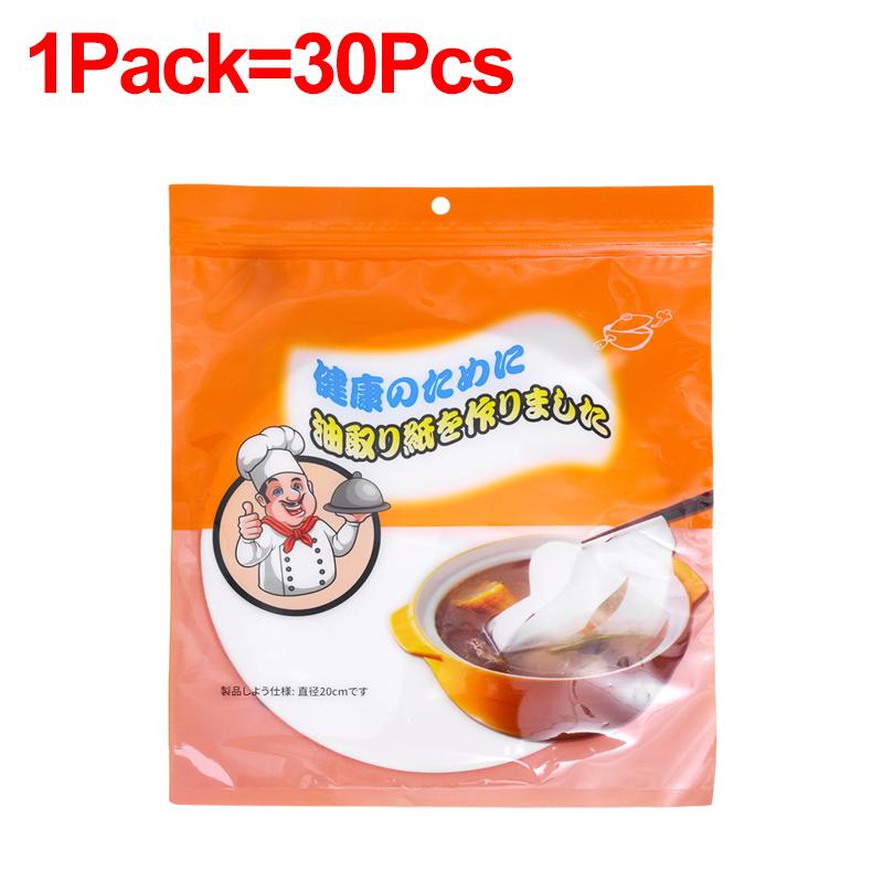90/12PCS Kitchen Disposable Oil-Absorbing Paper Food Grade Soup Oil Filter Paper Cooking Baking Gadgets Home Oil Absorption Film