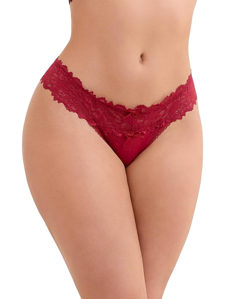 Sexy Panties Cute Lace Ribbon Plus Floral [comeondear] Women's Set, Panties, Size, Skin-Friendly, Stretchy, Soft, Print, Low-Rise Panties,