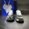 Fashion Luxury Designer Men's Lace Up Scrawl Rhinestone Platform Shoes Causal Flats Moccasins Male Rock Hip-hop Walking Sneakers